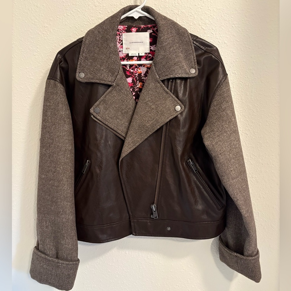 Anthropologie Faux Leather Jacket - small
